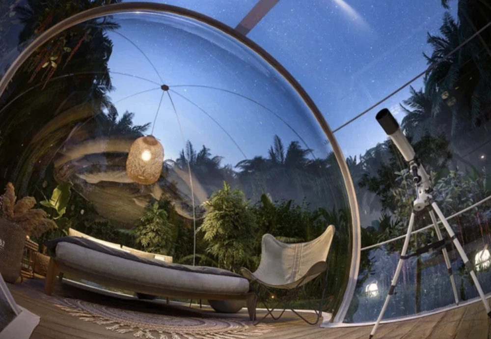 transparent bubble tent